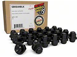 OEM Factory Style Black Lug Nut Kit; M12 x 1.25; Set of 24 (05-25 Frontier)