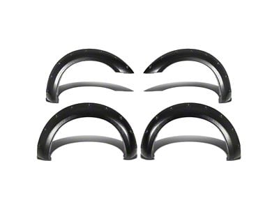 Pocket Style Fender Flares; Textured Black (05-12 Frontier w/ 6-Foot Bed)