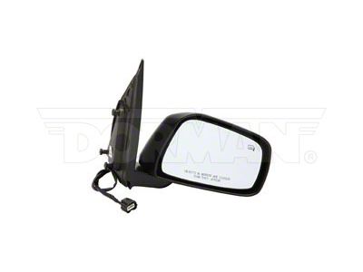 Powered Heated Side Mirror; Passenger Side; Black (05-15 Frontier Crew Cab)