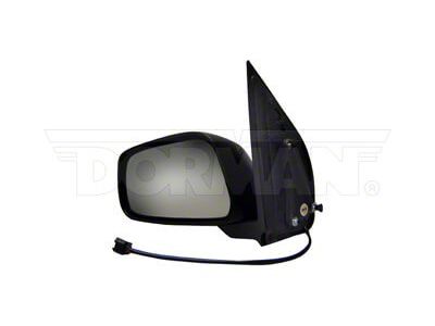 Powered Non-Heated Side Mirror; Driver Side; Textured Black (05-07 Frontier)