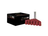 Red Acorn Spline Lug Nuts for Aftermarket Wheels; M12x1.25; Set of 24 (05-26 Frontier)