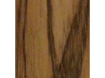 RETROLINER Real Wood Bed Liner; Black Limba Wood; HydroSatin Finish; Polished Stainless Punched Bed Strips (05-21 Frontier w/ 5-Foot Bed)