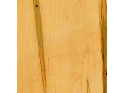RETROLINER Real Wood Bed Liner; Wormy Maple Wood; HydroShine Finish; Polished Stainless Punched Bed Strips (05-21 Frontier w/ 5-Foot Bed)