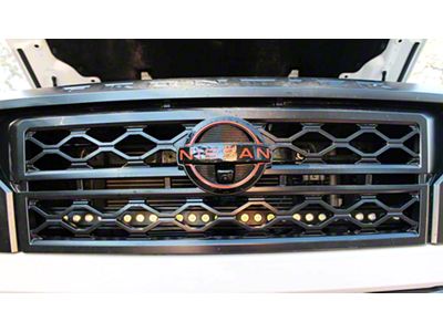 Single 30-Inch Amber LED Light Bar with Grille Mounting Brackets (22-25 Frontier)
