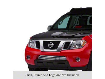 Stainless Steel Billet Lower Bumper Grille Overlay; Polished (09-21 Frontier w/ Painted Front Bumper)