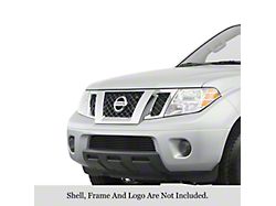 Stainless Steel Billet Lower Overlay Grille; Black (09-21 Frontier w/ Painted or Plastic Bumper)