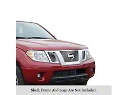 Stainless Steel Billet Upper Grille Overlay; Polished (09-21 Frontier)