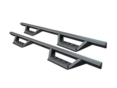 STX Drop Side Step Bars; Black (05-25 Frontier Crew Cab)