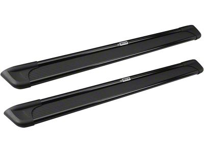 Sure-Grip Running Boards without Mounting Kit; Black Aluminum (05-25 Frontier Crew Cab)