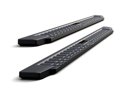 T-Style Running Boards; Black (05-25 Frontier Crew Cab)