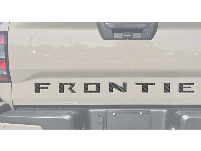 22 Frontier Lettering Nissan Frontier 4x4 Decals Frontier Tailgate Letter Inserts; Forged ...