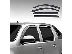Tape-On Rain Guards; Front and Rear; Smoke (05-21 Frontier)