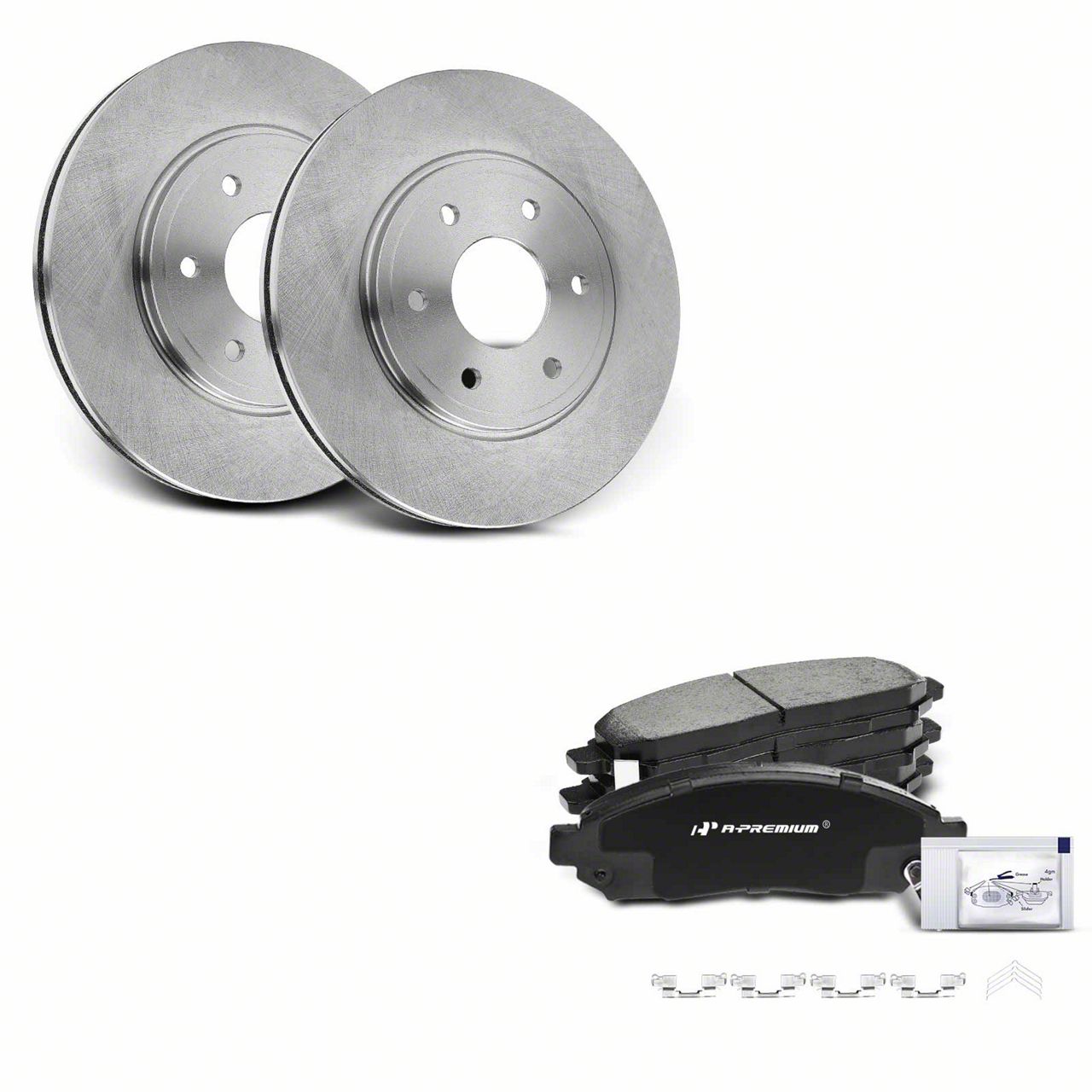 Frontier Vented 6Lug Brake Rotor and Pad Kit; Front (0519 2.5L