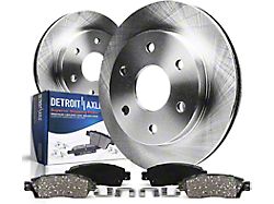 Vented 6-Lug Brake Rotor and Pad Kit; Front (05-26 V6 Frontier)