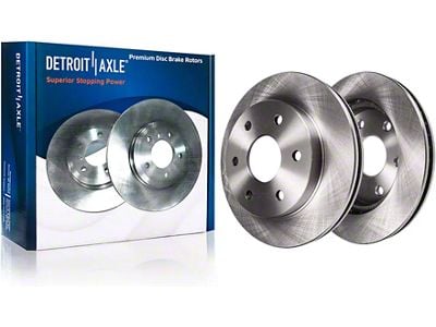 Vented 6-Lug Rotors; Front Pair (05-25 V6 Frontier)