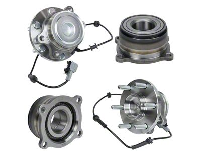 Wheel Hub Assemblies with Rear Bearing Modules; Front (05-18 2WD Frontier w/ Automatic Transmission)