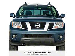 Wire Mesh Upper Grille Overlay with Emblem Hole; Black (09-21 Frontier)