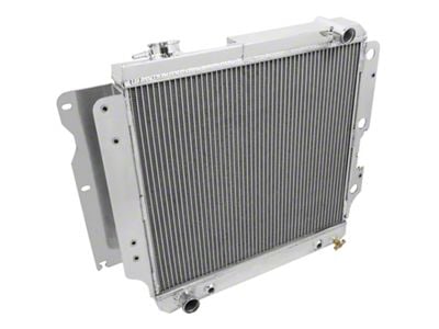 Frostbite Aluminum DownFlow Radiator; 2-Row (87-06 Jeep Wrangler TJ, Excluding 4.2L)