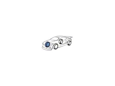 Frozen Rotors Slotted Rotor; Front Passenger Side (90-98 Jeep Wrangler YJ & TJ; 1999 Jeep Wrangler TJ w/ 3-1/4-Inch Composite Rotors)