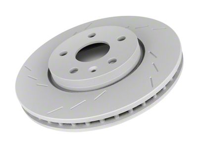 Frozen Rotors Slotted Rotor; Rear Driver Side (21-25 Jeep Wrangler JL w/ 350mm Vented Rear Rotors)