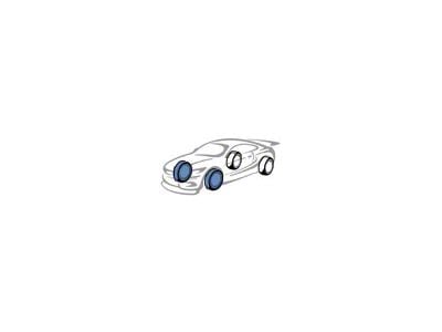 Frozen Rotors Vented Rotor; Front (18-25 Jeep Wrangler JL w/ 328mm Solid Rear Rotors)