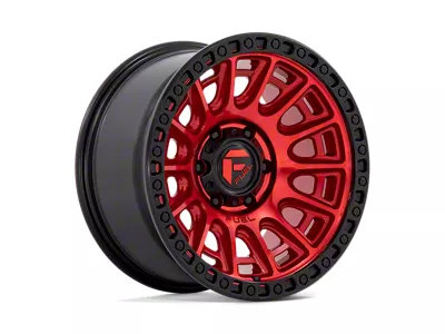 Fuel Wheels Cycle Candy Red with Black Ring 6-Lug Wheel; 17x9; -12mm Offset (05-15 Tacoma)