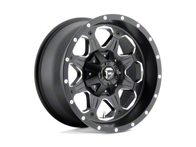 Fuel Wheels Boost Matte Black Milled 6-Lug Wheel; 16x8; 1mm Offset (16-23 Tacoma)