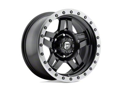 Fuel Wheels Anza Matte Black with Gunmetal Ring 6-Lug Wheel; 16x8; 1mm Offset (21-25 Bronco, Excluding Raptor)