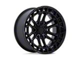 Fuel Wheels Celsius Matte Black with Gloss Black Lip 6-Lug Wheel; 17x9; 1mm Offset (22-26 Bronco Raptor)