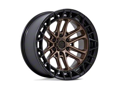 Fuel Wheels Celsius Matte Bronze with Matte Black Lip 6-Lug Wheel; 17x9; -12mm Offset (22-25 Bronco Raptor)