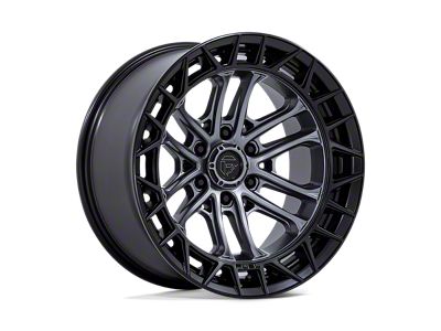 Fuel Wheels Celsius Matte Gunmetal with Matte Black Lip 6-Lug Wheel; 17x9; 1mm Offset (22-25 Bronco Raptor)