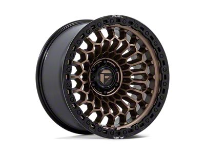 Fuel Wheels Sinister Matte Bronze with Matte Black Lip 6-Lug Wheel; 20x10; -18mm Offset (22-25 Bronco Raptor)