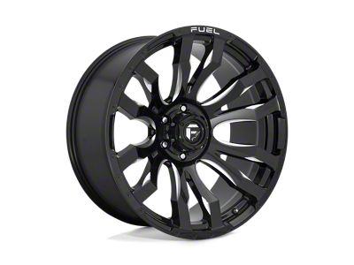 Fuel Wheels Blitz Gloss Black Milled Wheel; 22x12; -44mm Offset (20-25 Jeep Gladiator JT)