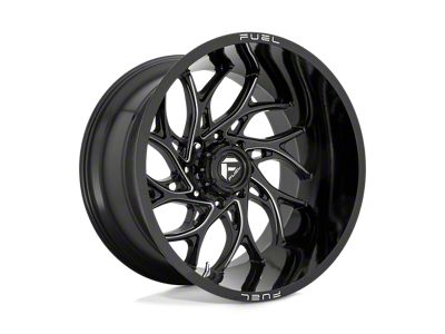 Fuel Wheels Runner Gloss Black Milled Wheel; 20x9; 1mm Offset (20-25 Jeep Gladiator JT)
