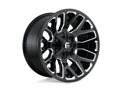 Fuel Wheels Warrior Gloss Black Milled Wheel; 20x9; 1mm Offset (20-25 Jeep Gladiator JT)