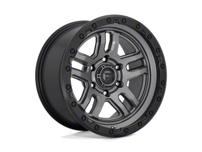 Fuel Wheels Ammo Matte Gunmetal with Black Bead Ring Wheel; 18x9; 1mm Offset (22-25 Jeep Grand Cherokee WL)