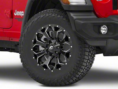 Fuel Wheels Assault Gloss Black Milled Wheel; 18x9; 1mm Offset (18-25 Jeep Wrangler JL)