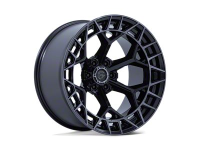 Fuel Wheels Charger Gloss Black Brushed Face with Dark Tint Wheel; 17x9; 1mm Offset (18-25 Jeep Wrangler JL)