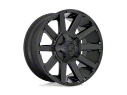 Fuel Wheels Contra Satin Black Wheel; 20x9; 1mm Offset (18-26 Jeep Wrangler JL)