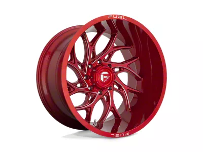 Fuel Wheels Runner Candy Red Milled Wheel; 24x14; -75mm Offset (18-25 Jeep Wrangler JL)