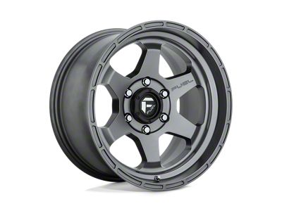 Fuel Wheels Shok Matte Anthracite Wheel; 17x9; 1mm Offset (18-25 Jeep Wrangler JL)