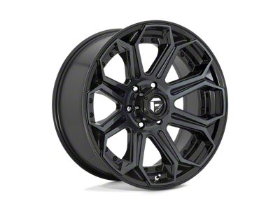 Fuel Wheels Siege Gloss Machined Double Dark Tint Wheel; 18x9; 1mm Offset (18-25 Jeep Wrangler JL)
