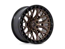 Fuel Wheels Sigma Matte Bronze with Matte Black Lip Wheel; 17x9; -12mm Offset (18-25 Jeep Wrangler JL)