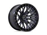 Fuel Wheels Sigma Matte Gunmetal with Matte Black Lip Wheel; 17x9; -12mm Offset (18-26 Jeep Wrangler JL)