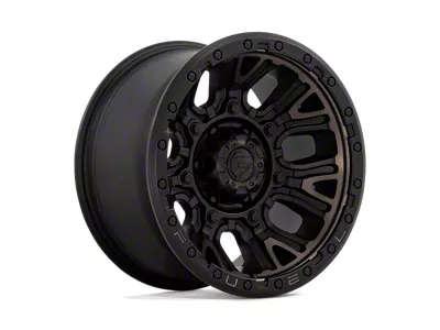 Fuel Wheels Traction Matte Black with Double Dark Tint Wheel; 17x9; 1mm Offset (18-25 Jeep Wrangler JL)