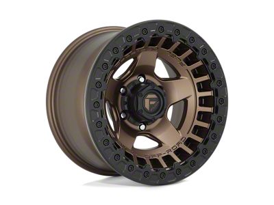 Fuel Wheels Warp Beadlock Matte Bronze Wheel; 17x9; -15mm Offset (18-25 Jeep Wrangler JL)