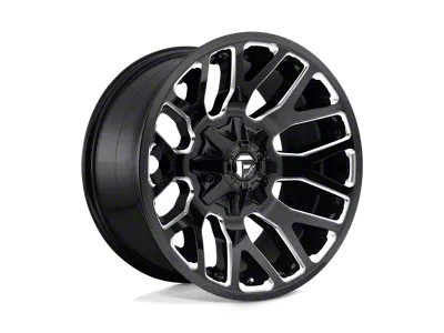 Fuel Wheels Warrior Gloss Black Milled Wheel; 20x9; 1mm Offset (18-25 Jeep Wrangler JL)