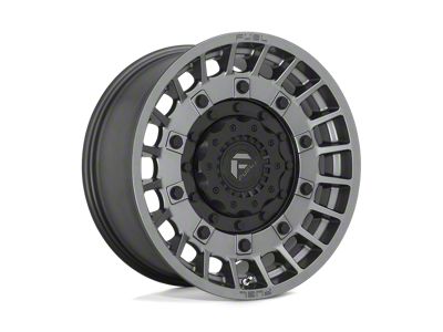 Fuel Wheels Militia Matte Anthracite and Black Wheel; 20x9; 1mm Offset (97-06 Jeep Wrangler TJ)