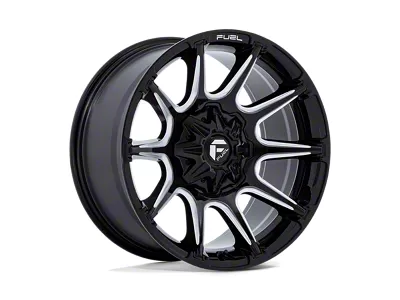 Fuel Wheels Super C Gloss Black Milled 6-Lug Wheel; 20x9; 1mm Offset (24-25 Tacoma)