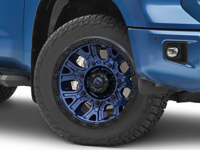 Fuel Wheels Stroke Gloss Black with Blue Tinted Clear 5-Lug Wheel; 20x9; 20mm Offset (14-21 Tundra)